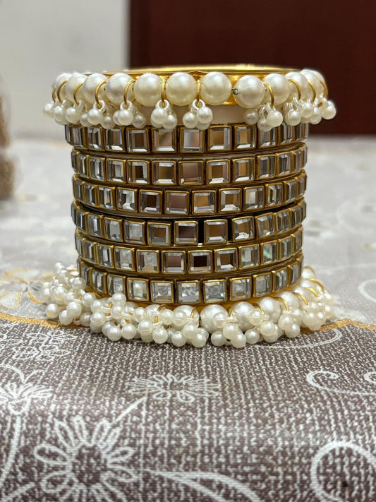 Kundan Bangles set